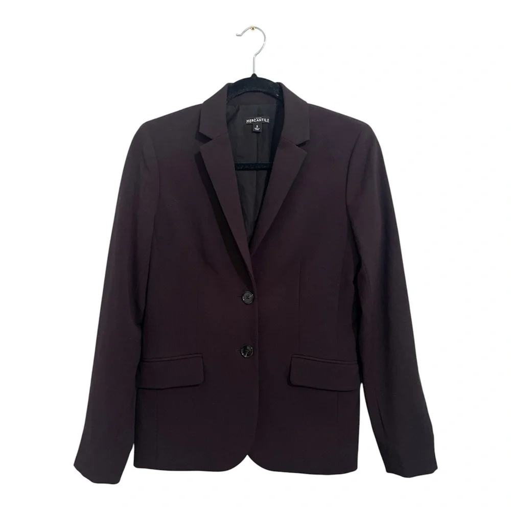 J. Crew Blazer Women’s Size 2 Black Classic Work 2 Button Mercantile #J4477
